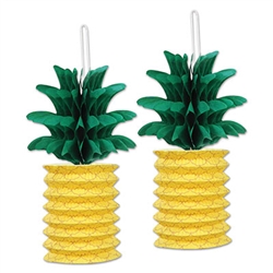 Pineapple Paper Lanterns are great Luau Party Supplies & Decorations